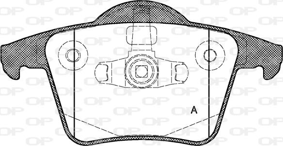 Open Parts BPA1044.00 - Тормозные колодки, дисковые, комплект autospares.lv