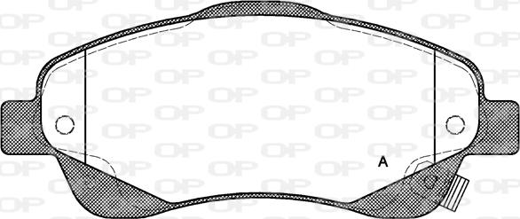 Open Parts BPA1046.02 - Тормозные колодки, дисковые, комплект autospares.lv