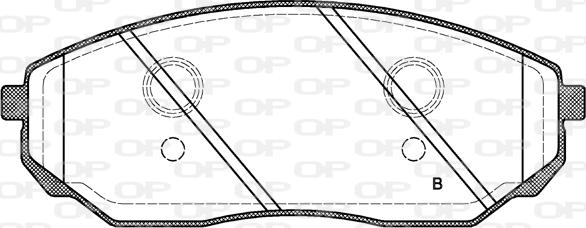 Open Parts BPA1041.02 - Тормозные колодки, дисковые, комплект autospares.lv