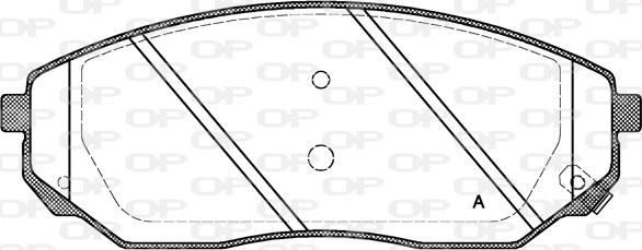 Open Parts BPA1041.02 - Тормозные колодки, дисковые, комплект autospares.lv