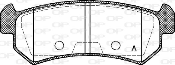 Open Parts BPA1048.00 - Тормозные колодки, дисковые, комплект autospares.lv