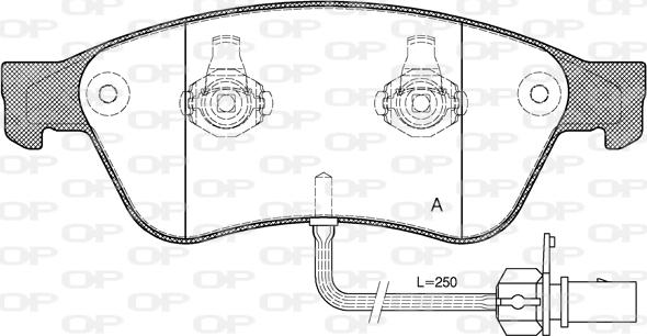 Open Parts BPA1056.02 - Тормозные колодки, дисковые, комплект autospares.lv