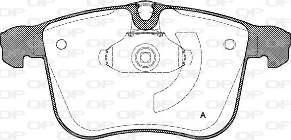 Open Parts BPA1053.00 - Тормозные колодки, дисковые, комплект autospares.lv