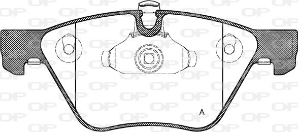 Open Parts BPA1052.00 - Тормозные колодки, дисковые, комплект autospares.lv