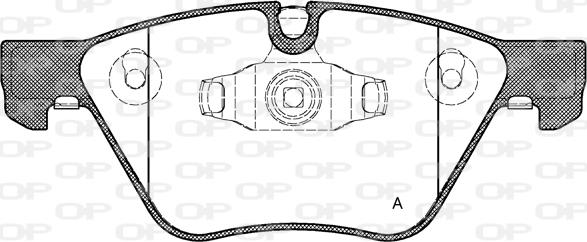 Open Parts BPA1052.10 - Тормозные колодки, дисковые, комплект autospares.lv