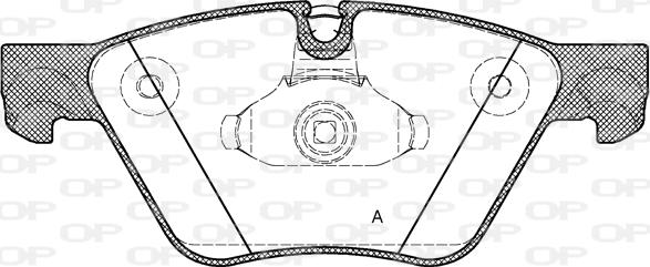 Open Parts BPA1052.30 - Тормозные колодки, дисковые, комплект autospares.lv