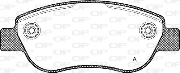 Open Parts BPA1069.00 - Тормозные колодки, дисковые, комплект autospares.lv