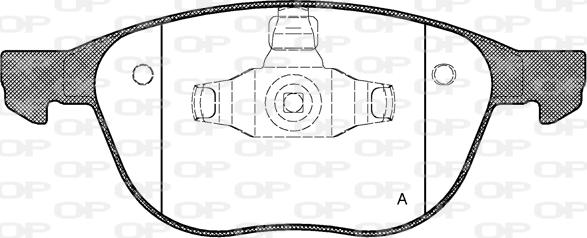 Open Parts BPA1082.00 - Тормозные колодки, дисковые, комплект autospares.lv