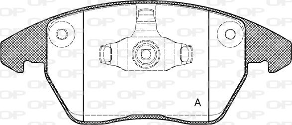 Open Parts BPA1030.10 - Тормозные колодки, дисковые, комплект autospares.lv