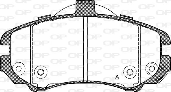 Open Parts BPA1194.02 - Тормозные колодки, дисковые, комплект autospares.lv