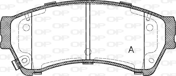 Open Parts BPA1196.02 - Тормозные колодки, дисковые, комплект autospares.lv