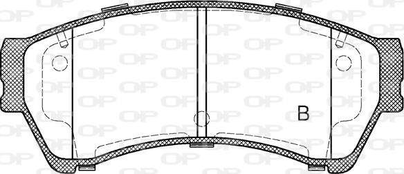 Open Parts BPA1196.02 - Тормозные колодки, дисковые, комплект autospares.lv