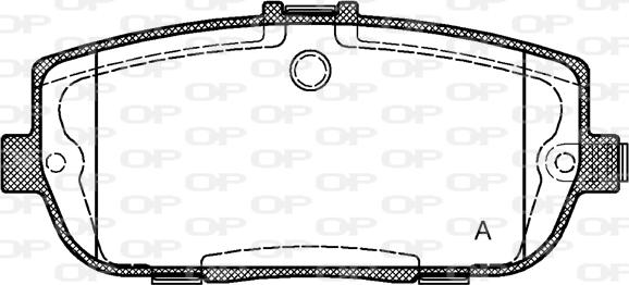 Open Parts BPA1190.01 - Тормозные колодки, дисковые, комплект autospares.lv