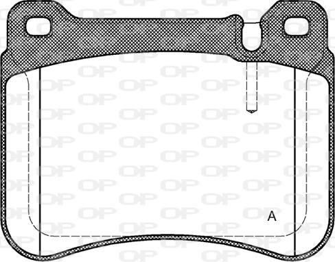 Open Parts BPA1193.00 - Тормозные колодки, дисковые, комплект autospares.lv