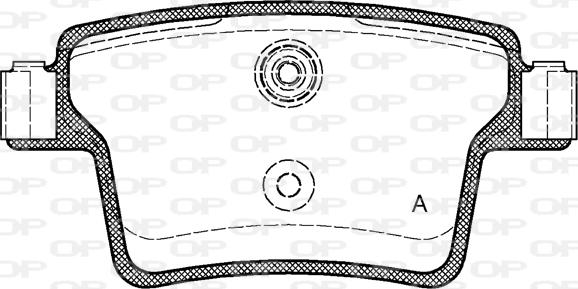 Open Parts BPA1149.10 - Тормозные колодки, дисковые, комплект autospares.lv