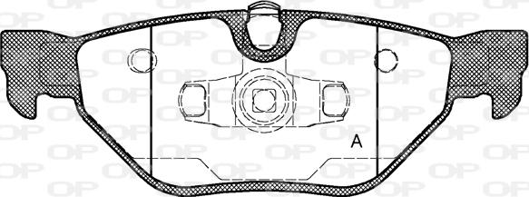 Open Parts BPA1145.00 - Тормозные колодки, дисковые, комплект autospares.lv