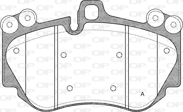 Open Parts BPA1140.00 - Тормозные колодки, дисковые, комплект autospares.lv