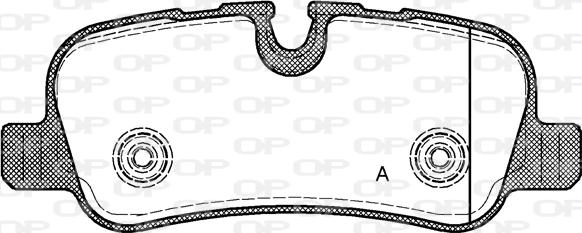 Open Parts BPA1159.00 - Тормозные колодки, дисковые, комплект autospares.lv