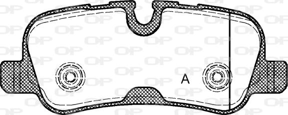 Open Parts BPA1159.10 - Тормозные колодки, дисковые, комплект autospares.lv