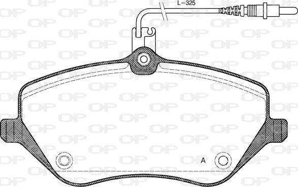 Open Parts BPA1101.04 - Тормозные колодки, дисковые, комплект autospares.lv