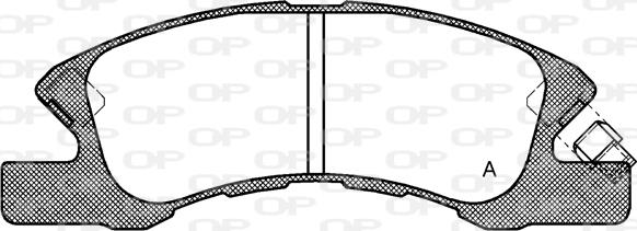 Open Parts BPA1111.02 - Тормозные колодки, дисковые, комплект autospares.lv