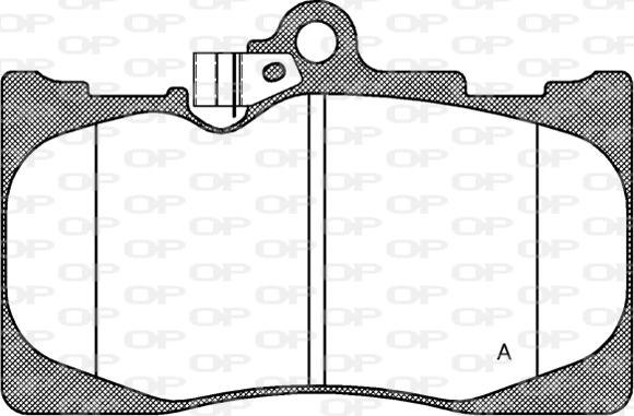 Open Parts BPA1180.02 - Тормозные колодки, дисковые, комплект autospares.lv