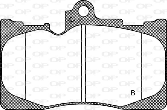 Open Parts BPA1180.02 - Тормозные колодки, дисковые, комплект autospares.lv