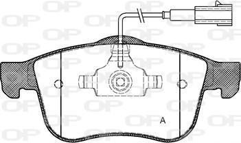 Open Parts BPA1183.02 - Тормозные колодки, дисковые, комплект autospares.lv