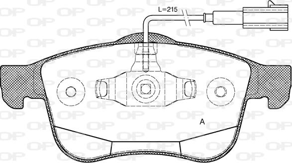 Open Parts BPA1183.12 - Тормозные колодки, дисковые, комплект autospares.lv