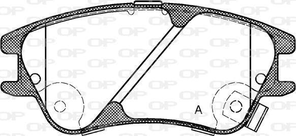 Open Parts BPA1139.02 - Тормозные колодки, дисковые, комплект autospares.lv