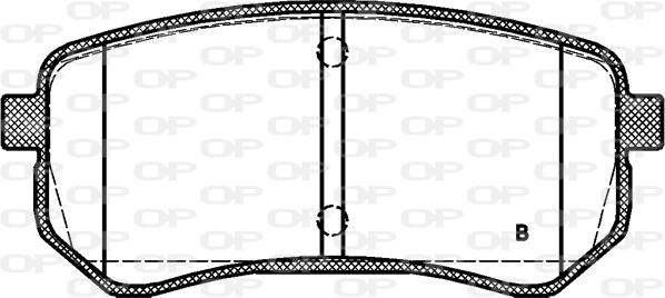 Open Parts BPA1135.02 - Тормозные колодки, дисковые, комплект autospares.lv