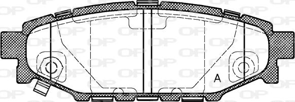 Open Parts BPA1136.01 - Тормозные колодки, дисковые, комплект autospares.lv