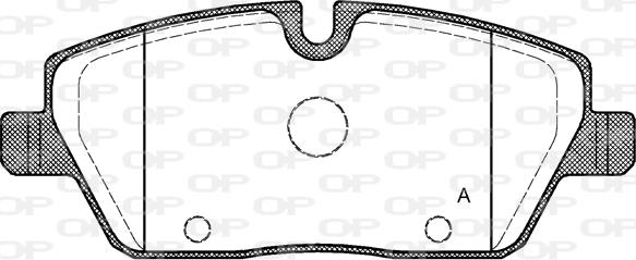 Open Parts BPA1131.00 - Тормозные колодки, дисковые, комплект autospares.lv