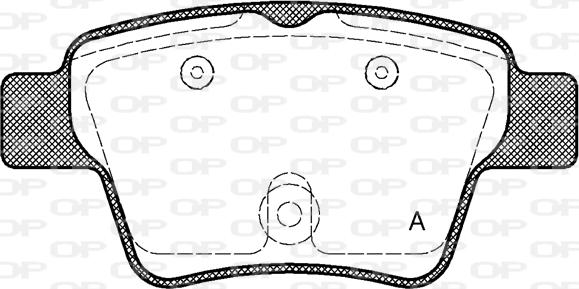 Open Parts BPA1138.00 - Тормозные колодки, дисковые, комплект autospares.lv