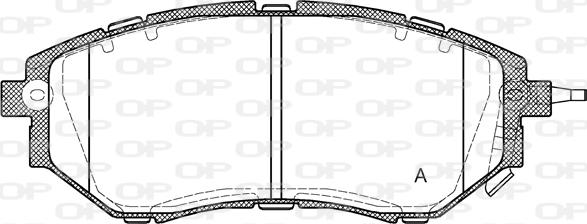 Open Parts BPA1137.02 - Тормозные колодки, дисковые, комплект autospares.lv