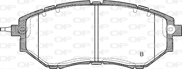 Open Parts BPA1137.02 - Тормозные колодки, дисковые, комплект autospares.lv