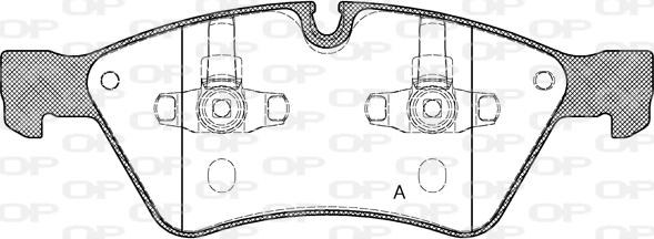 Open Parts BPA1179.00 - Тормозные колодки, дисковые, комплект autospares.lv