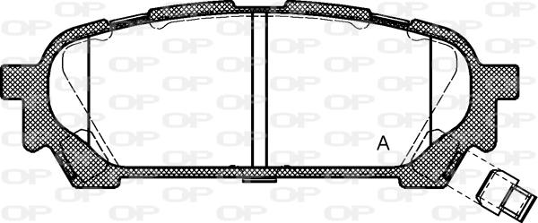 Open Parts BPA1176.01 - Тормозные колодки, дисковые, комплект autospares.lv