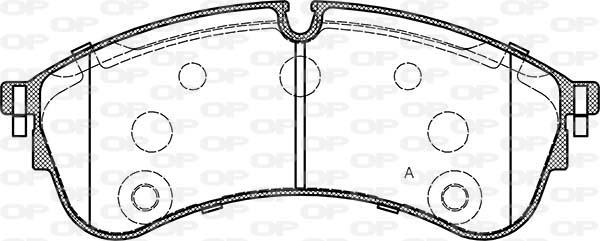 Open Parts BPA1847.00 - Тормозные колодки, дисковые, комплект autospares.lv