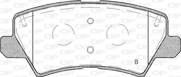 Open Parts BPA1804.02 - Тормозные колодки, дисковые, комплект autospares.lv