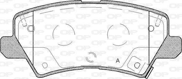 Open Parts BPA1804.02 - Тормозные колодки, дисковые, комплект autospares.lv