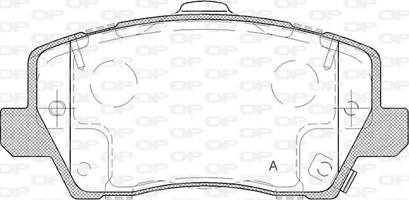 Open Parts BPA1803.02 - Тормозные колодки, дисковые, комплект autospares.lv