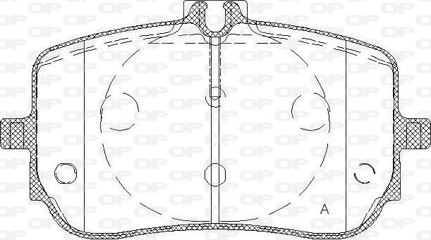 Open Parts BPA1835.00 - Тормозные колодки, дисковые, комплект autospares.lv