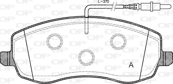 Open Parts BPA1393.02 - Тормозные колодки, дисковые, комплект autospares.lv