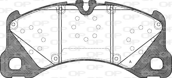 Open Parts BPA1345.40 - Тормозные колодки, дисковые, комплект autospares.lv