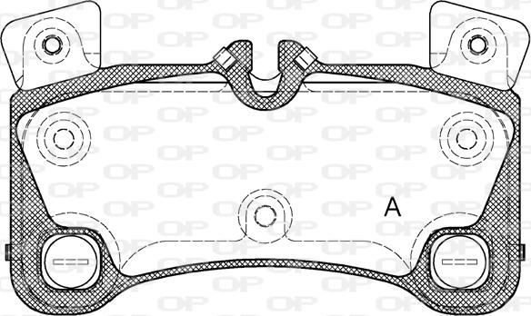 Open Parts BPA1346.00 - Тормозные колодки, дисковые, комплект autospares.lv