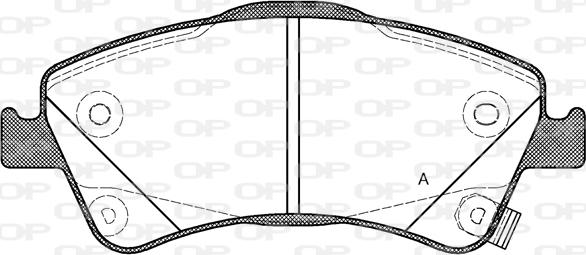 Open Parts BPA1341.02 - Тормозные колодки, дисковые, комплект autospares.lv