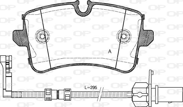 Open Parts BPA1343.20 - Тормозные колодки, дисковые, комплект autospares.lv