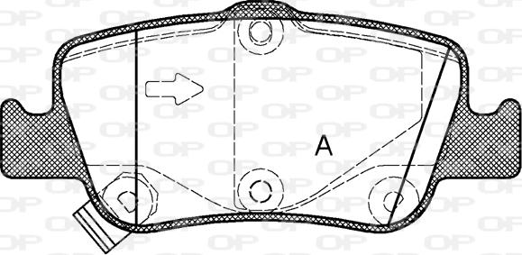 Open Parts BPA1356.02 - Тормозные колодки, дисковые, комплект autospares.lv