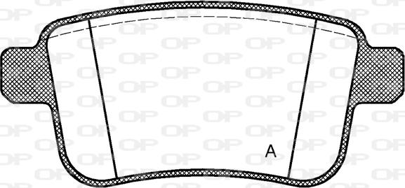 Open Parts BPA1352.00 - Тормозные колодки, дисковые, комплект autospares.lv